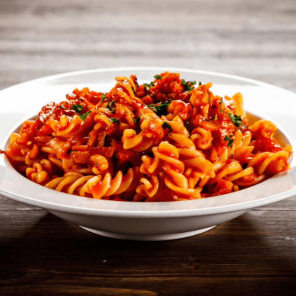 Red sauce pasta